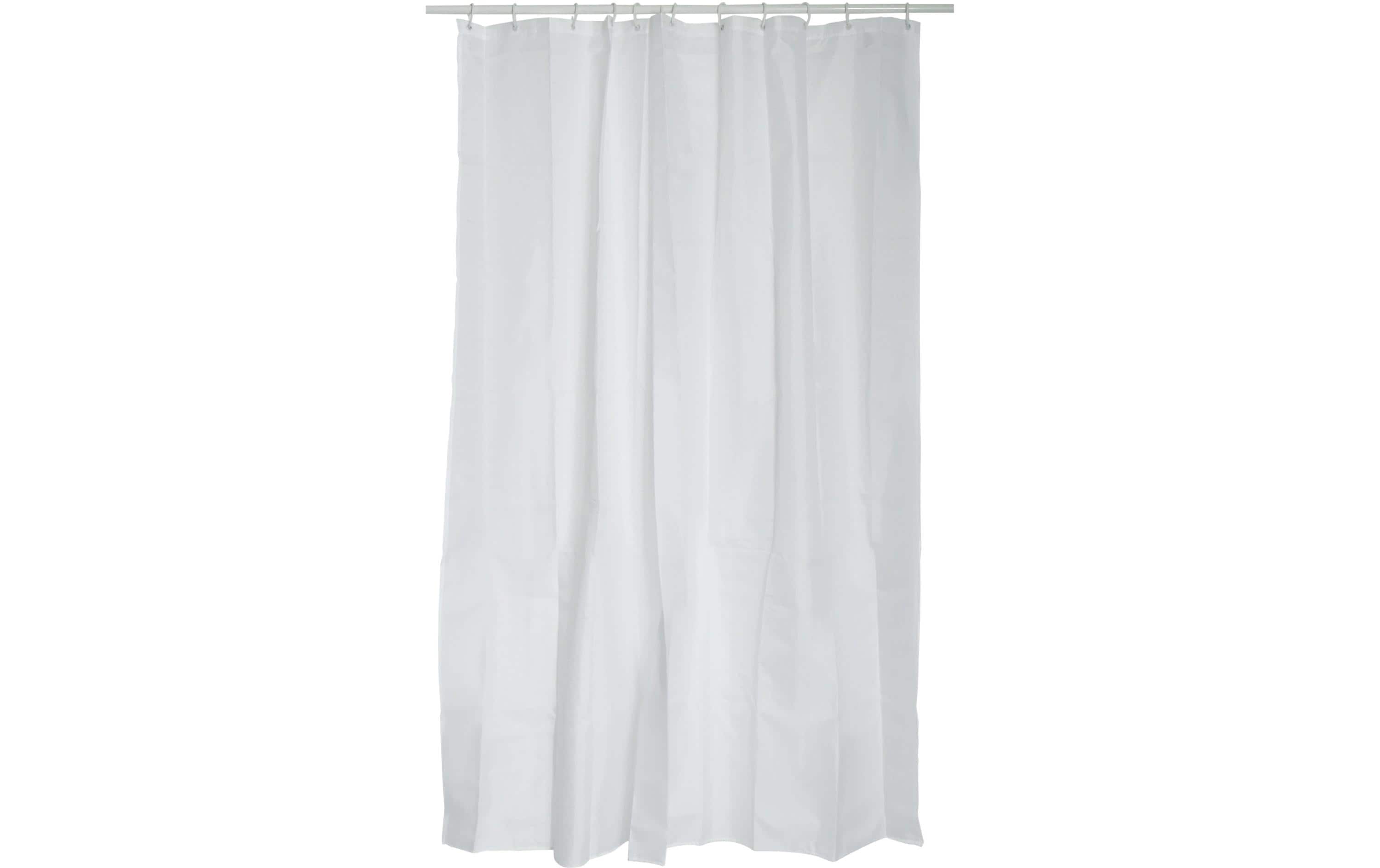 MSV Duschvorhang 120 x 200 cm weiss, Polyester