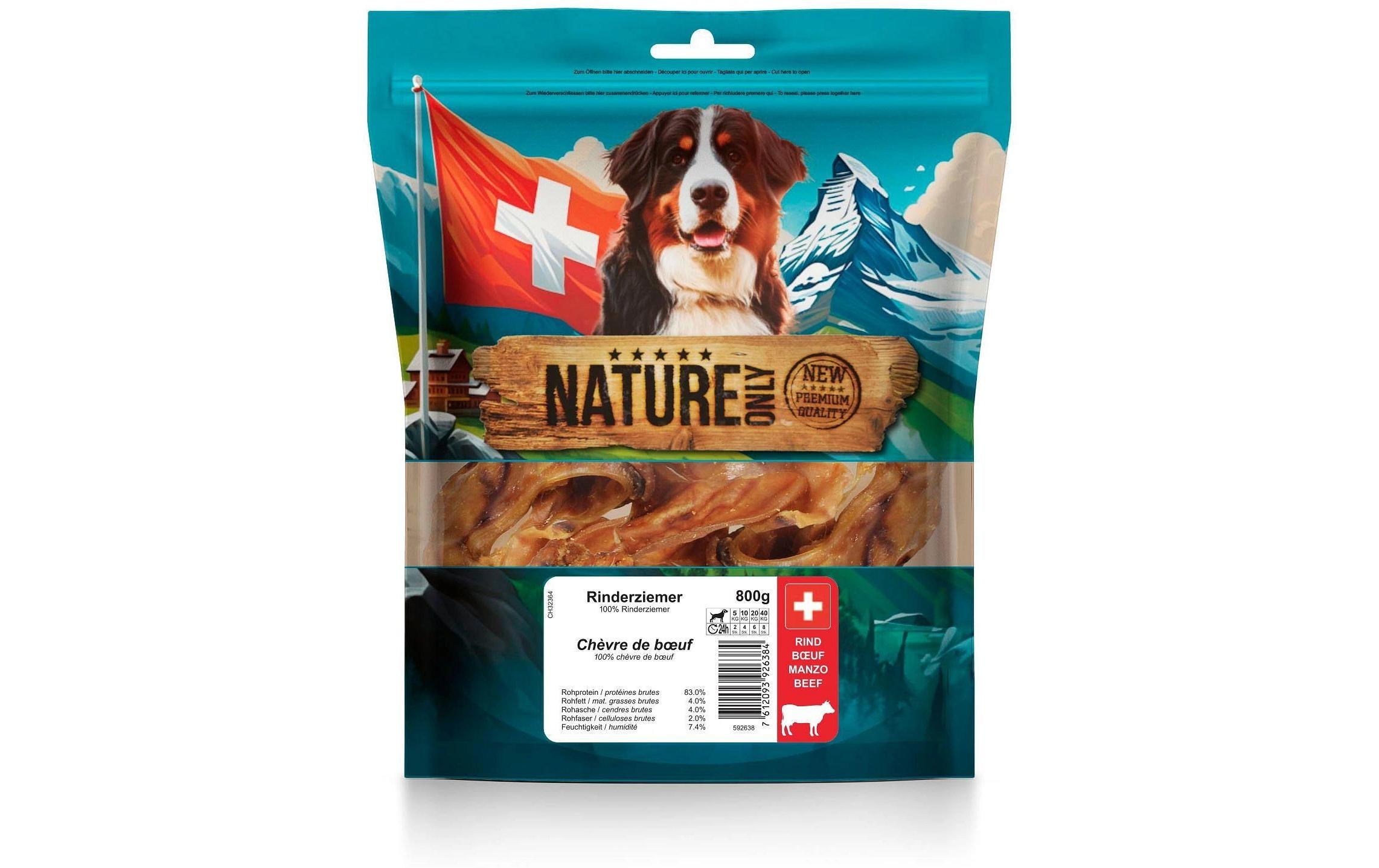 NatureOnly Rinderziemer 800g