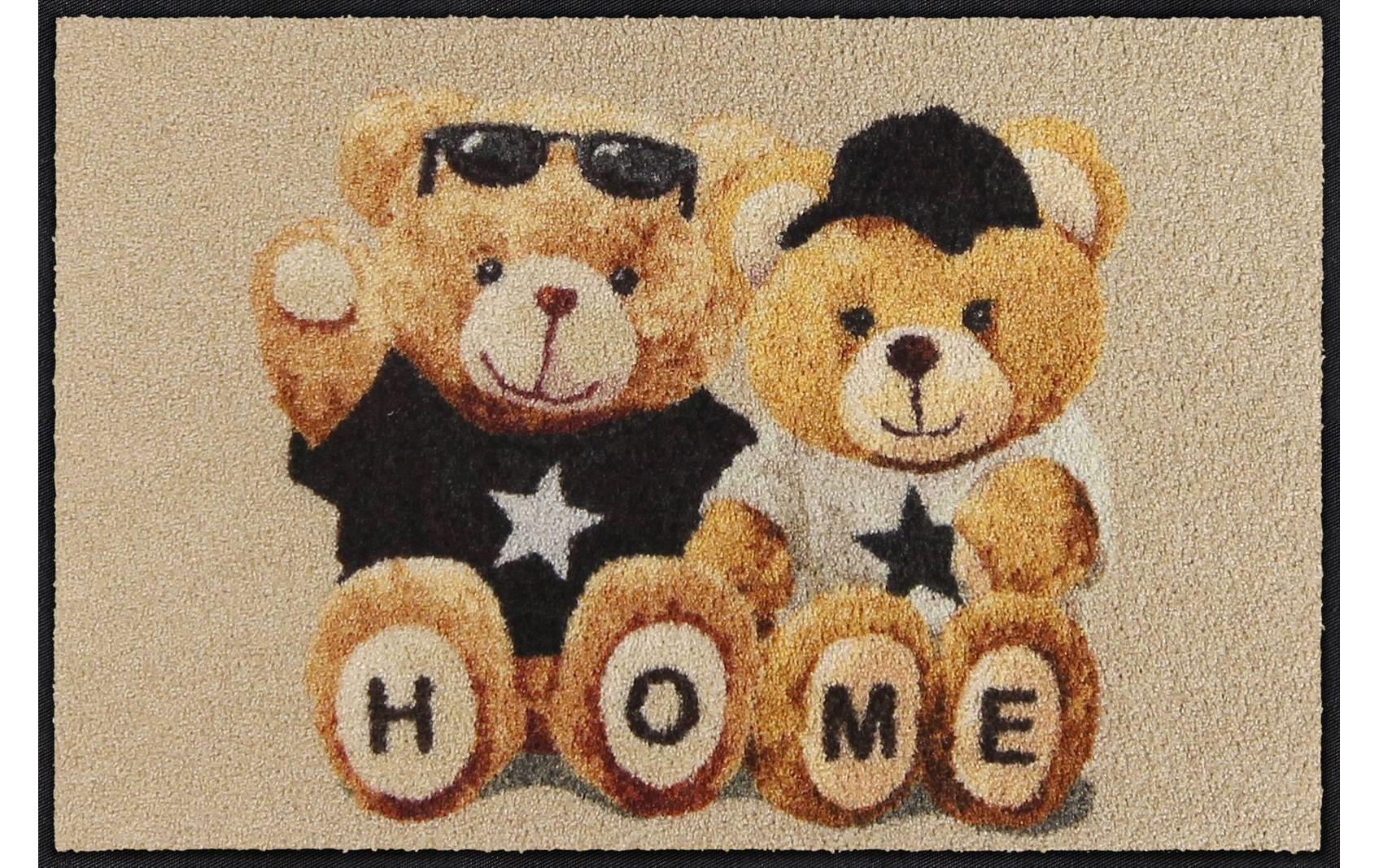 Salonlöwe Fussmatte Home Teddys 50x75 cm, Flor Polyamid, Anti-Rutsch