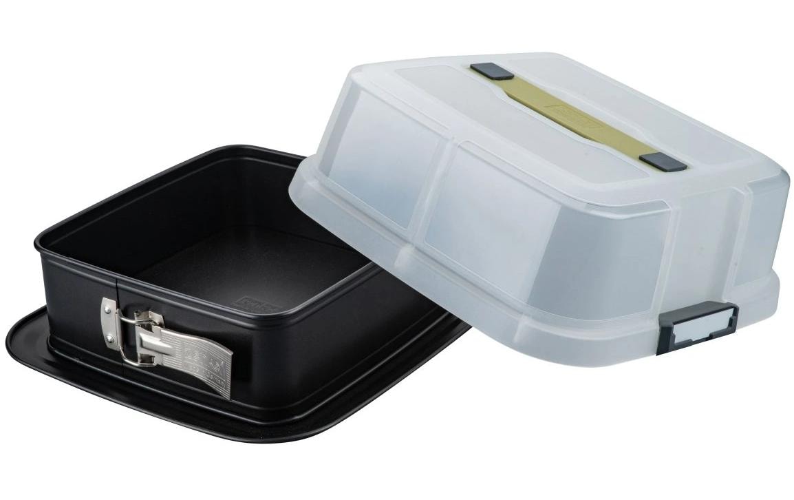 Zenker Springform/Transporthaube-Click&Go Quadratisch 24x24cm, mit Transporthaube