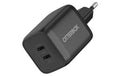 OtterBox Standard EU Wall Charger, Black 65W GaN, 2x USB-C