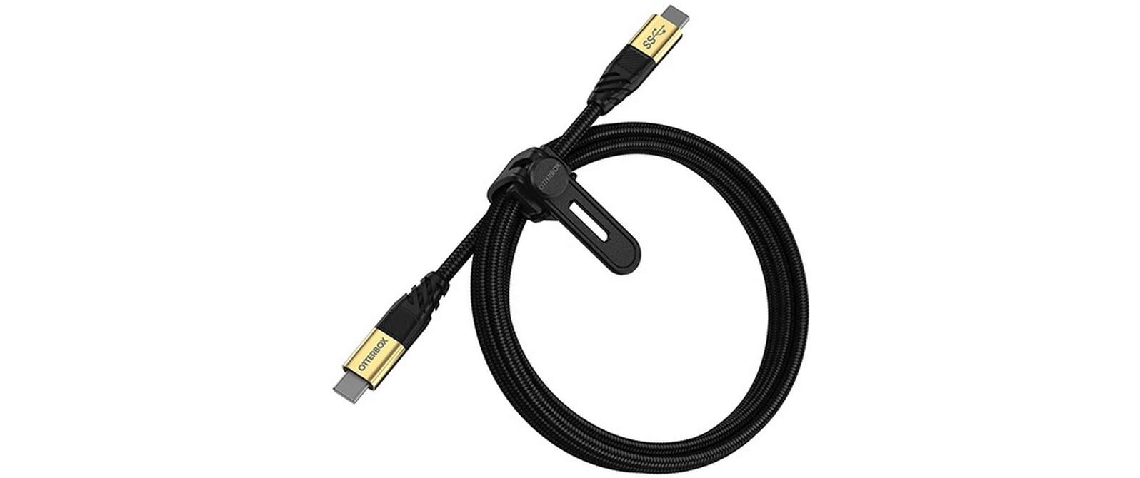 OtterBox Premium Cable, Black USB C-C 3.2 Gen1, 1.8m