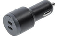 OtterBox Standard Car Charger, Black 65W, 2x USB-C