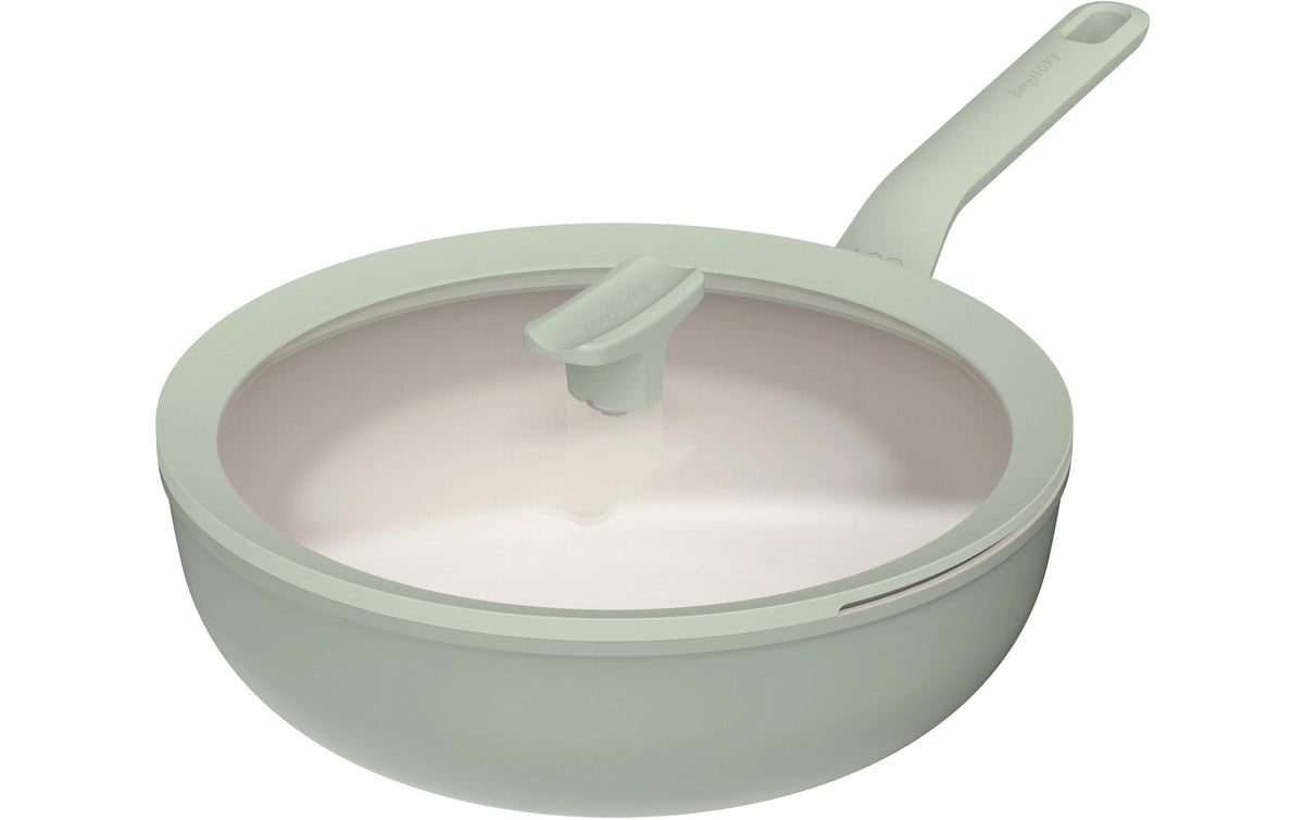 BergHOFF Wok Leo Balance Sage 28 28cm, Antihaft, mit Deckel