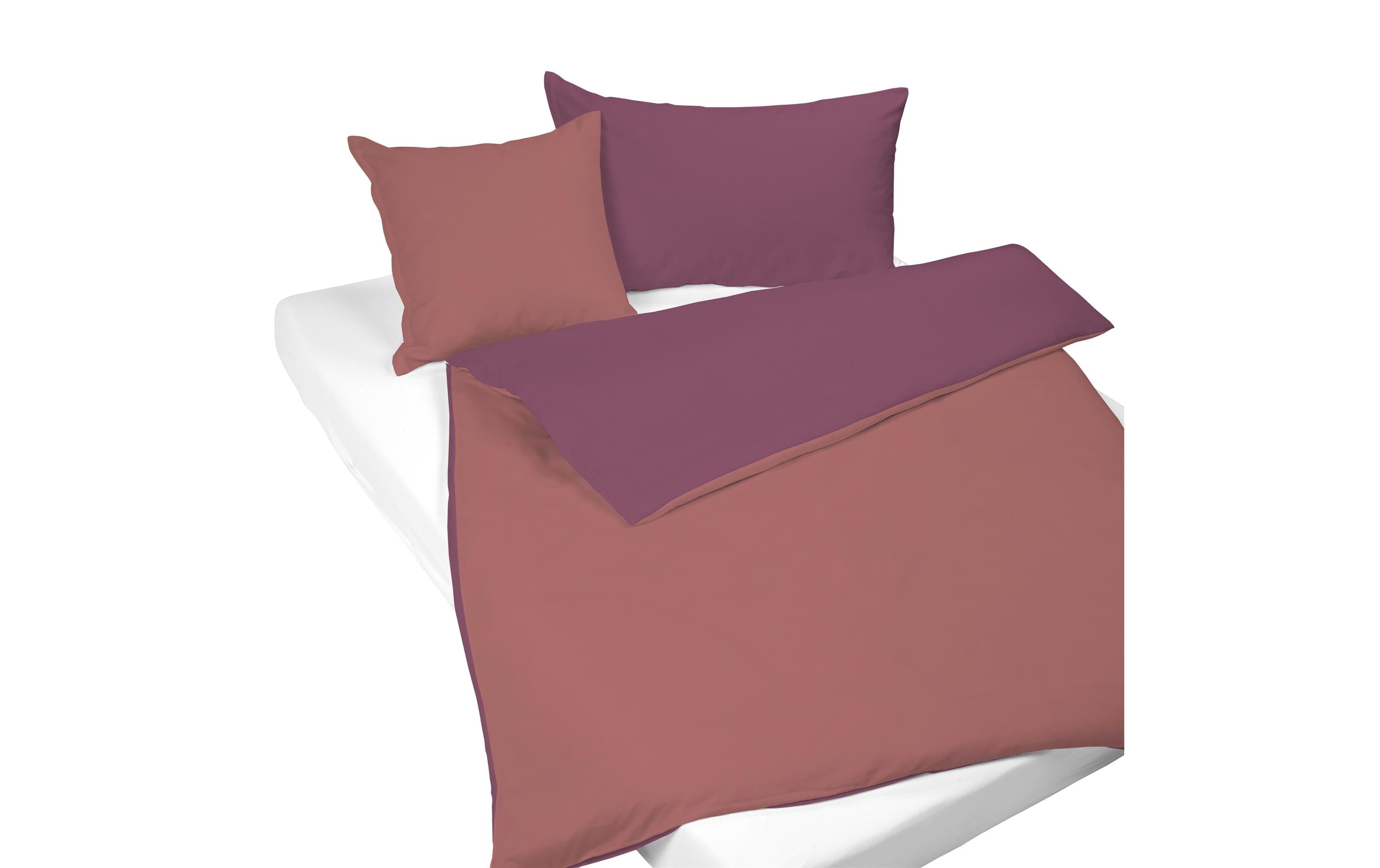 Mia rosenholz/mauve Satin 200x210 cm 100% BW mercerisiert, double face, RV