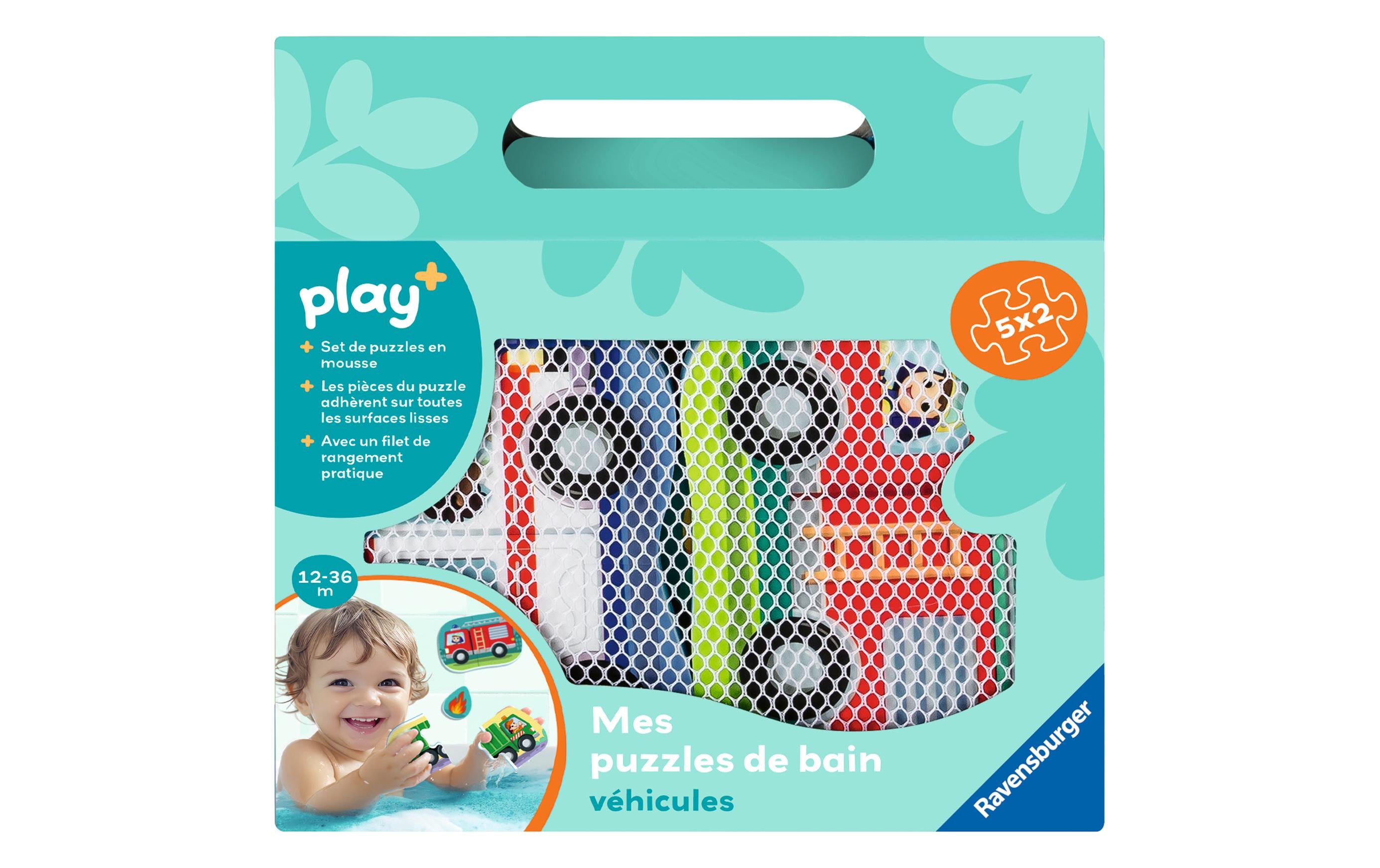 Mes puzzles de bain: véhicules        FR 12-36 Monate