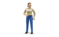 Bruder Frau mit hellem Hauttyp blauer Hose Alter: 4+