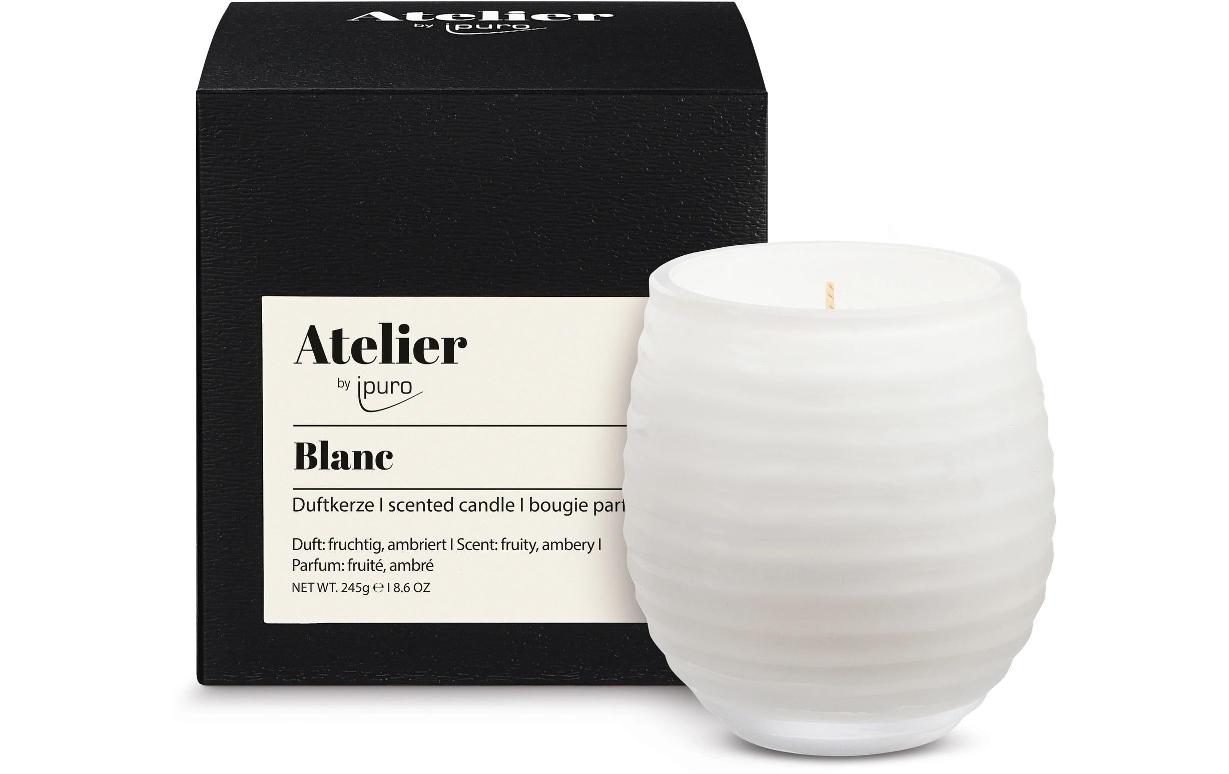 Ipuro Duftkerze Blanc ATELIER blanc, 245g