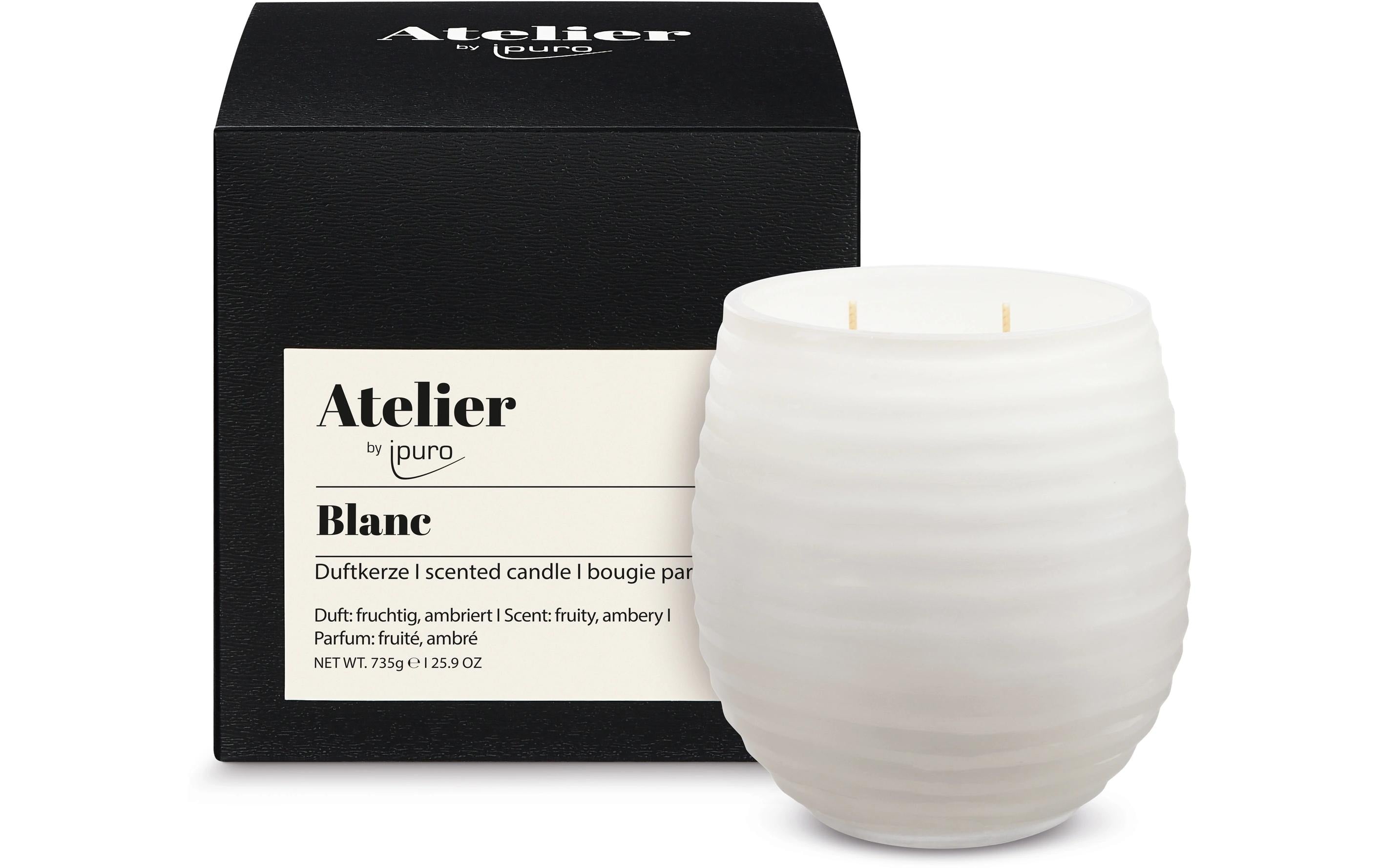 Ipuro Duftkerze Blanc ATELIER blanc, 735g
