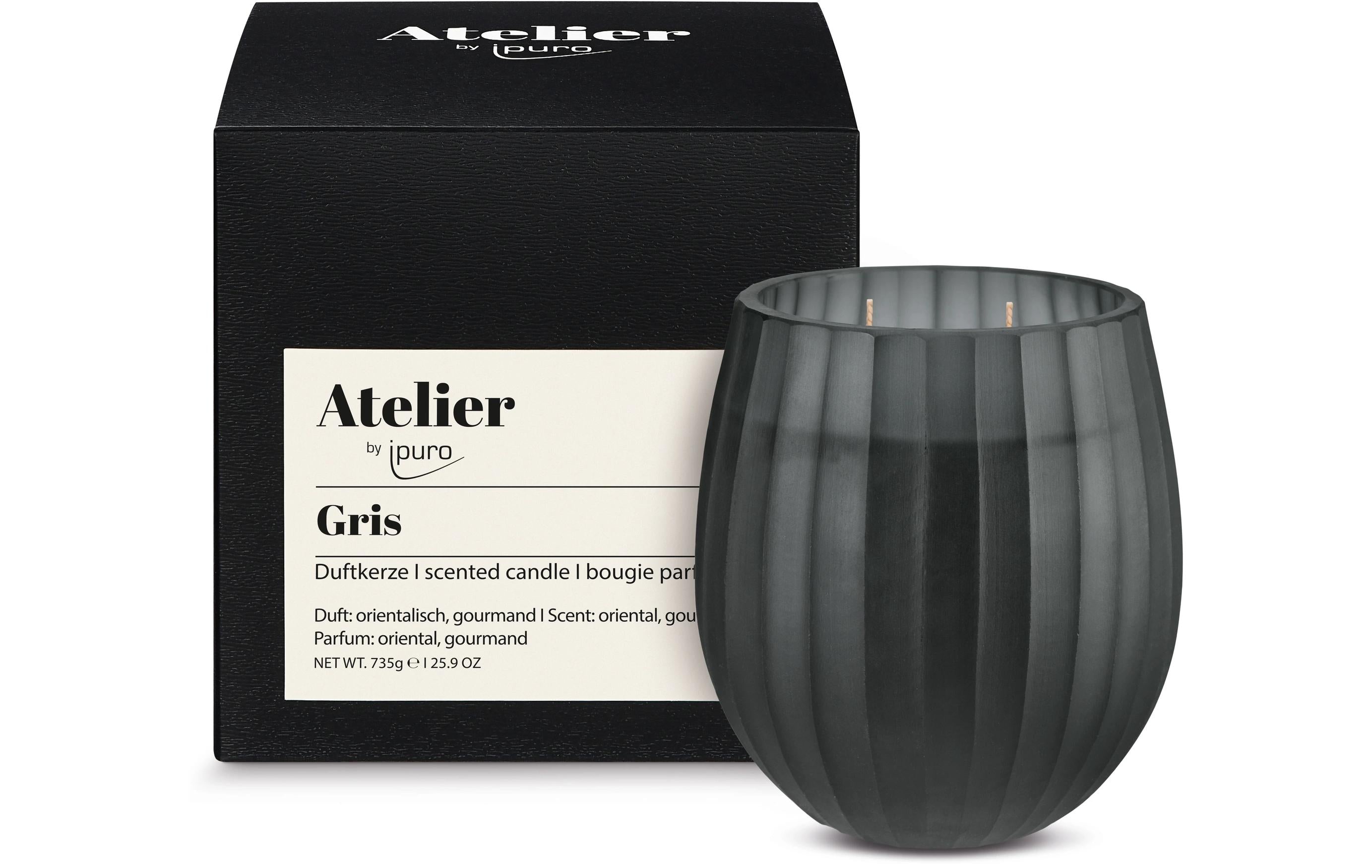 Ipuro Duftkerze Gris ATELIER gris, 735g