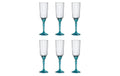 Rocco Bormioli Sektglas Florian blau 6 Stk. 21cl