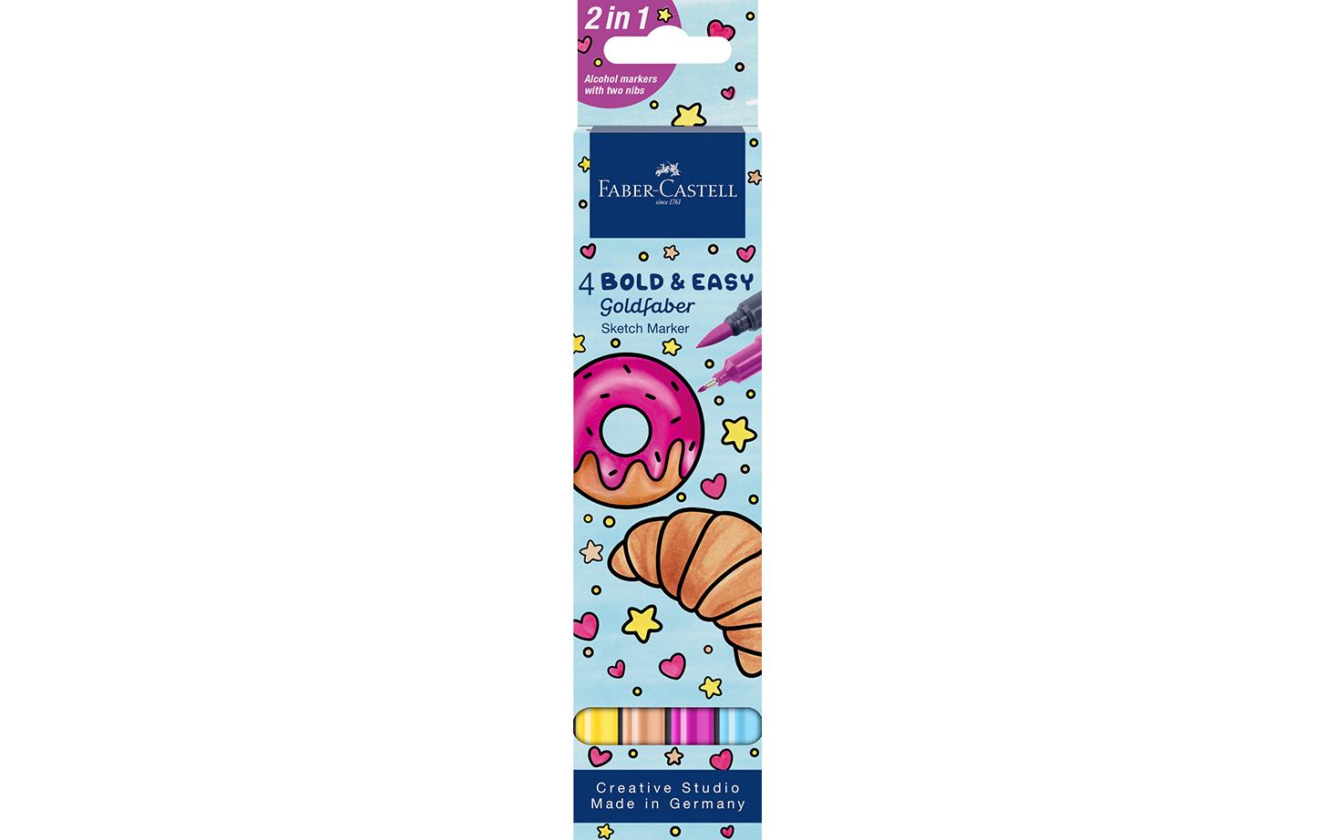 Faber-Castell Sketch Marker Bold Easy II 4 Farben