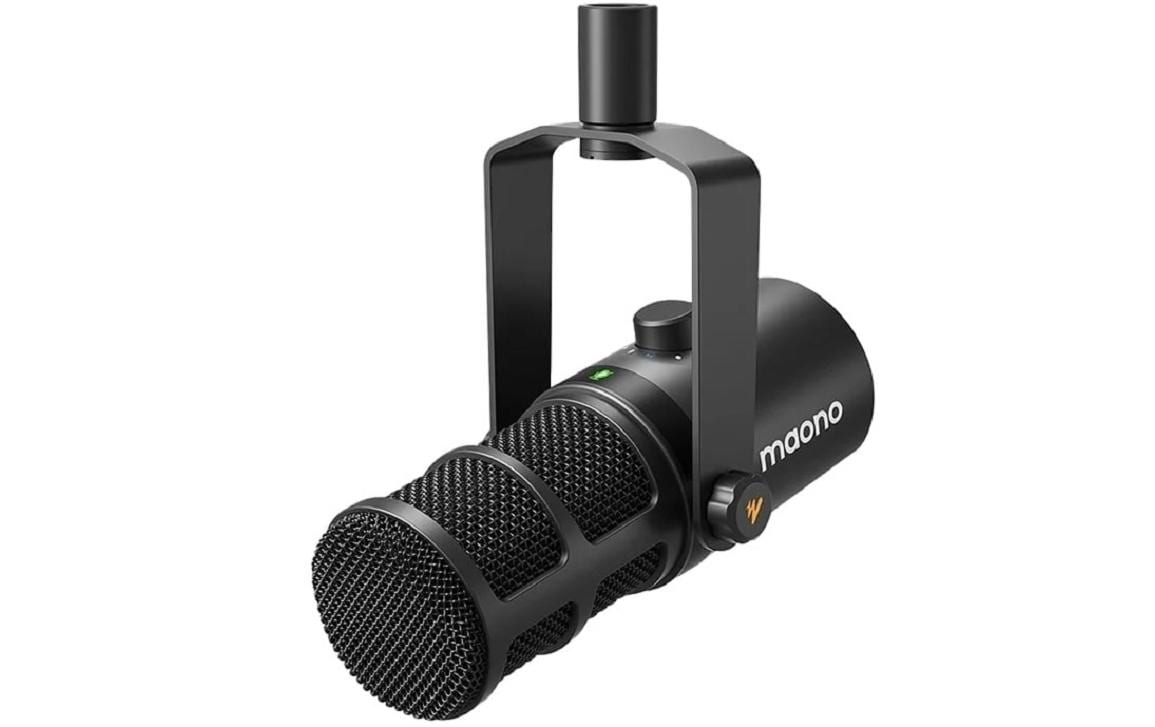 Maono Mikrofon PD400X Schwarz USB, XLR,  inkl Windschutz und Tischständer