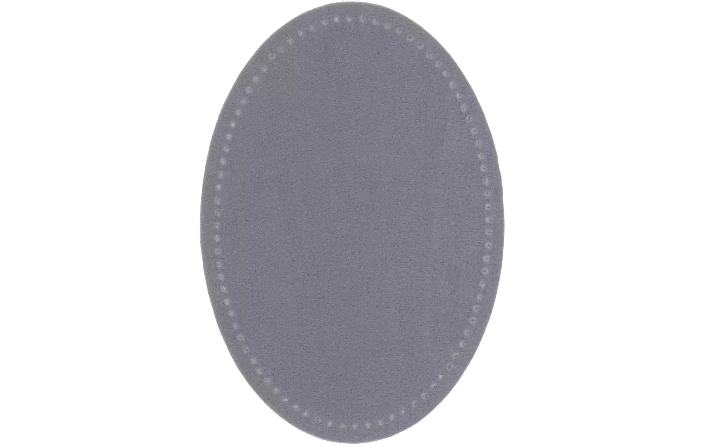 Prym Patches Velourslederimitat aufbügelbar 9.5 x 14.5 cm, Karte 2 Stk. hellgrau