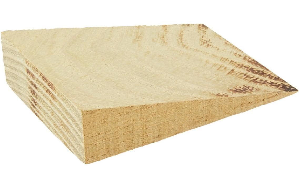 Holz Zollhaus  Holzkeil 8x6cmx0-2cm