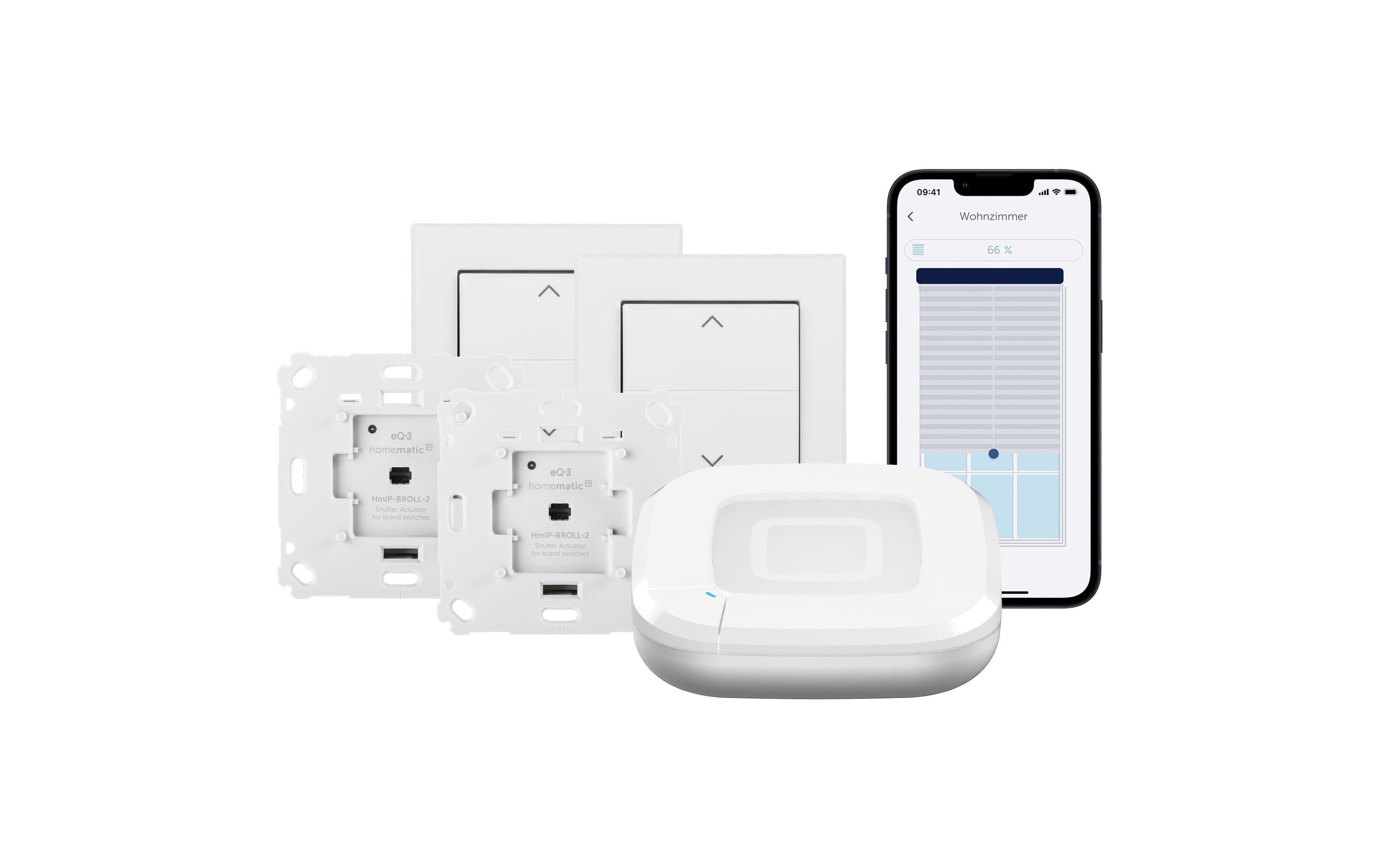 Homematic IP Starter Set Rolladen 2x Jalousinenschalter, Access Point 2