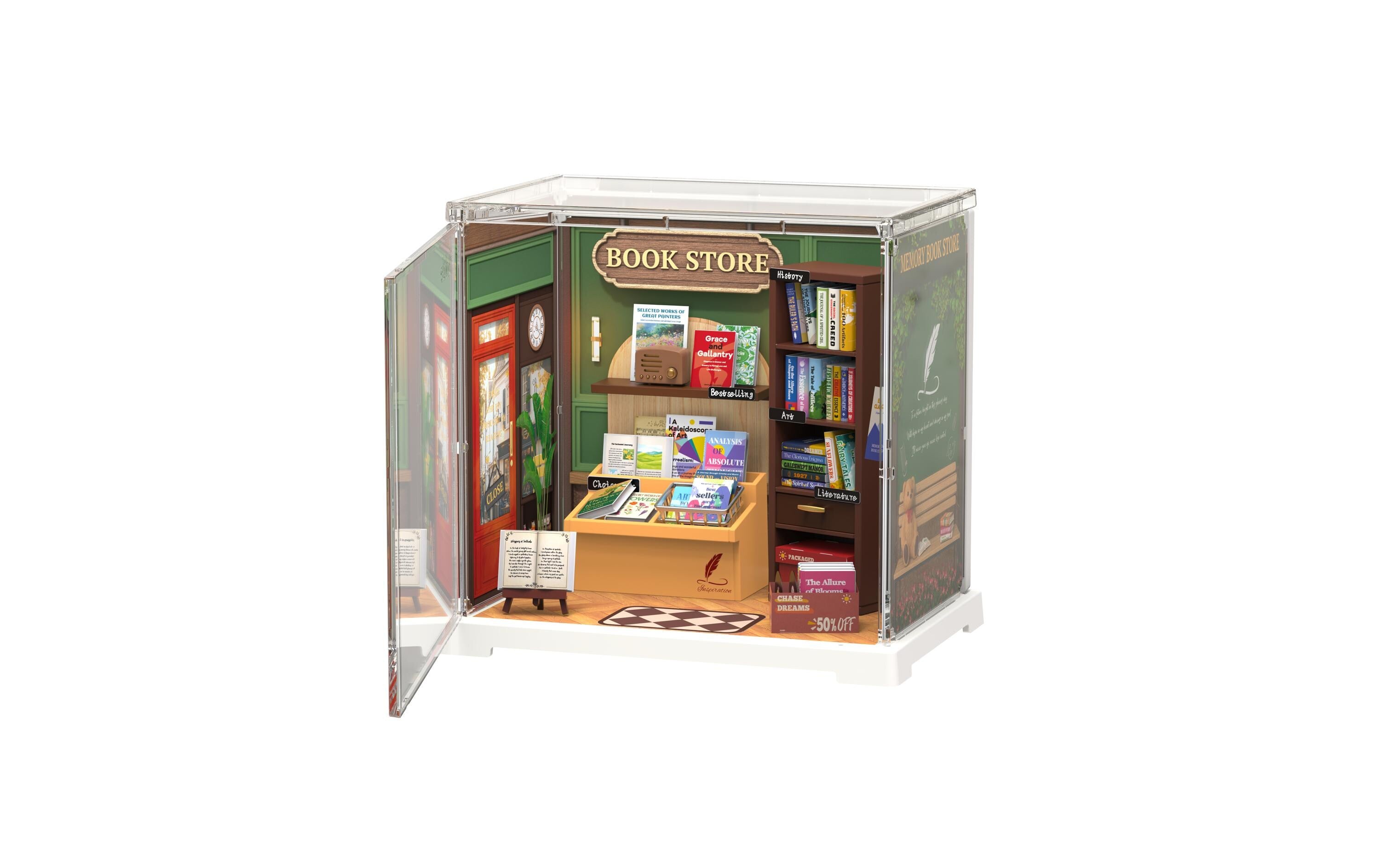 RoboTime Memory Book Store Holzbausatz