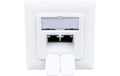 Wirewin RJ-45 Unterputz Datendose, 2-Ports Cat.6 geschirmt, reinweiss