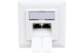 Wirewin RJ-45 Unterputz Datendose, 2-fach Cat.5e, geschirmt, reinweiss