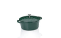 Kela Bräter Calido 24 cm Ø, 3,8 L Gusseisen, Rund, Grün