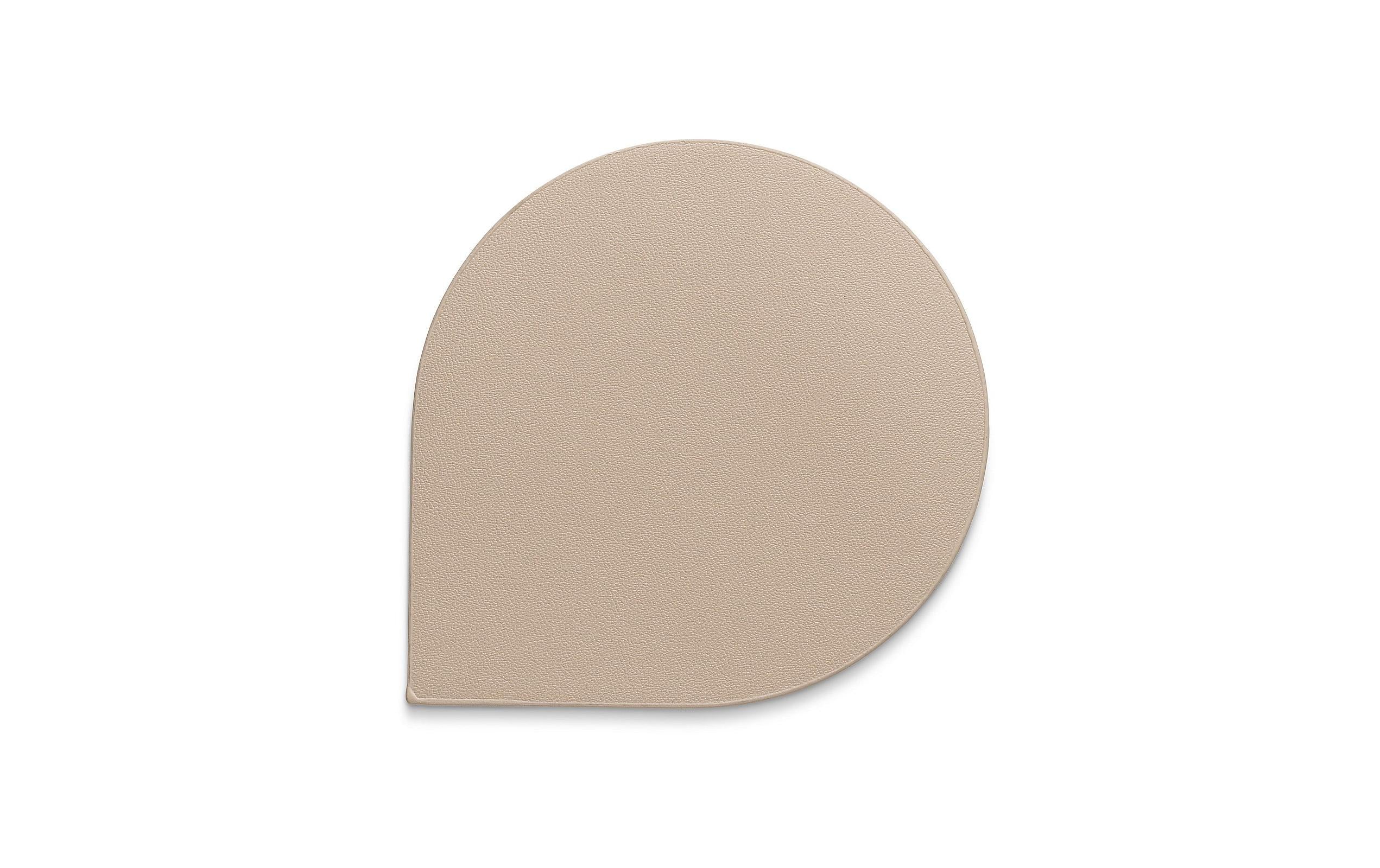 Kela Glasuntersetzer Edel Beige 1 Stück, Kunstleder, 10 x 10 cm