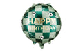 Partydeco Folienballon Fussball grün, 35 x 35 cm, 1 Stück