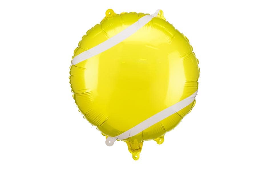 Partydeco Folienballon Tennisball gelb, 35 x 35 cm, 1 Stück