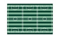 Partydeco Tischdecke Fussballfeld mint, 180 x 120 cm, Papier