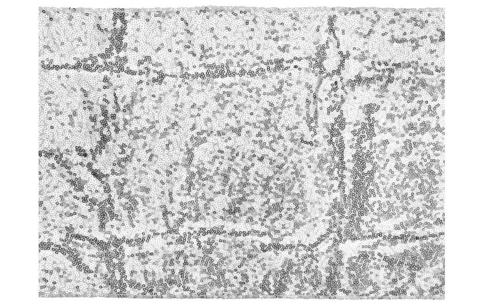 Partydeco Tischläufer Pailetten silber, 30 x 500 cm, 1 Stück