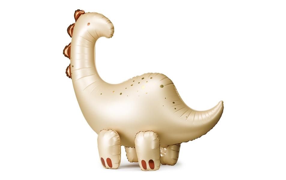 Partydeco Folienballon Brontosaurus beige, 91 x 85 cm, 1 Stück