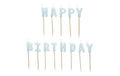 Partydeco Geburtstagskerzen Buchstaben hellblau, H 2.5 cm, 13 Stk