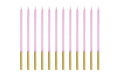 Partydeco Geburtstagskerzen violett, 14 cm, 12 Stück