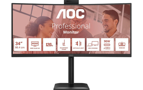 AOC 34" CU34E4CW, 3440x1440, 120Hz