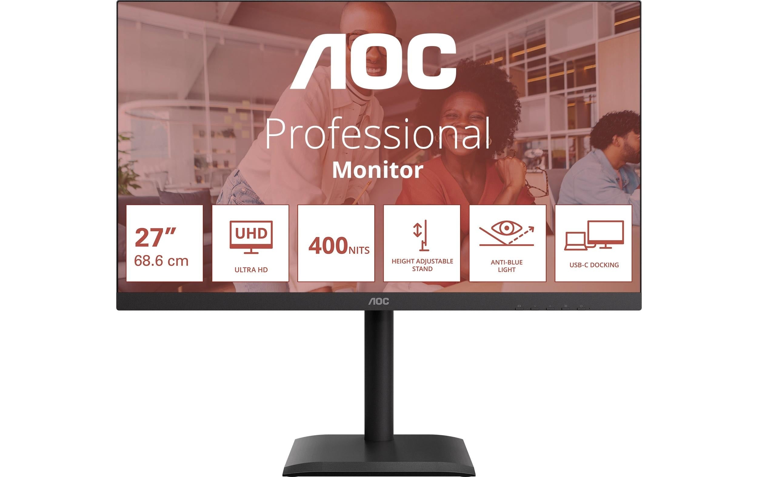 AOC 27" U27E4CV, 3840x2160, 60Hz