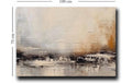 Wallxpert Bild Grau/Schwarz 70x100 cm Canvas, Rahmen aus Kiefernholz