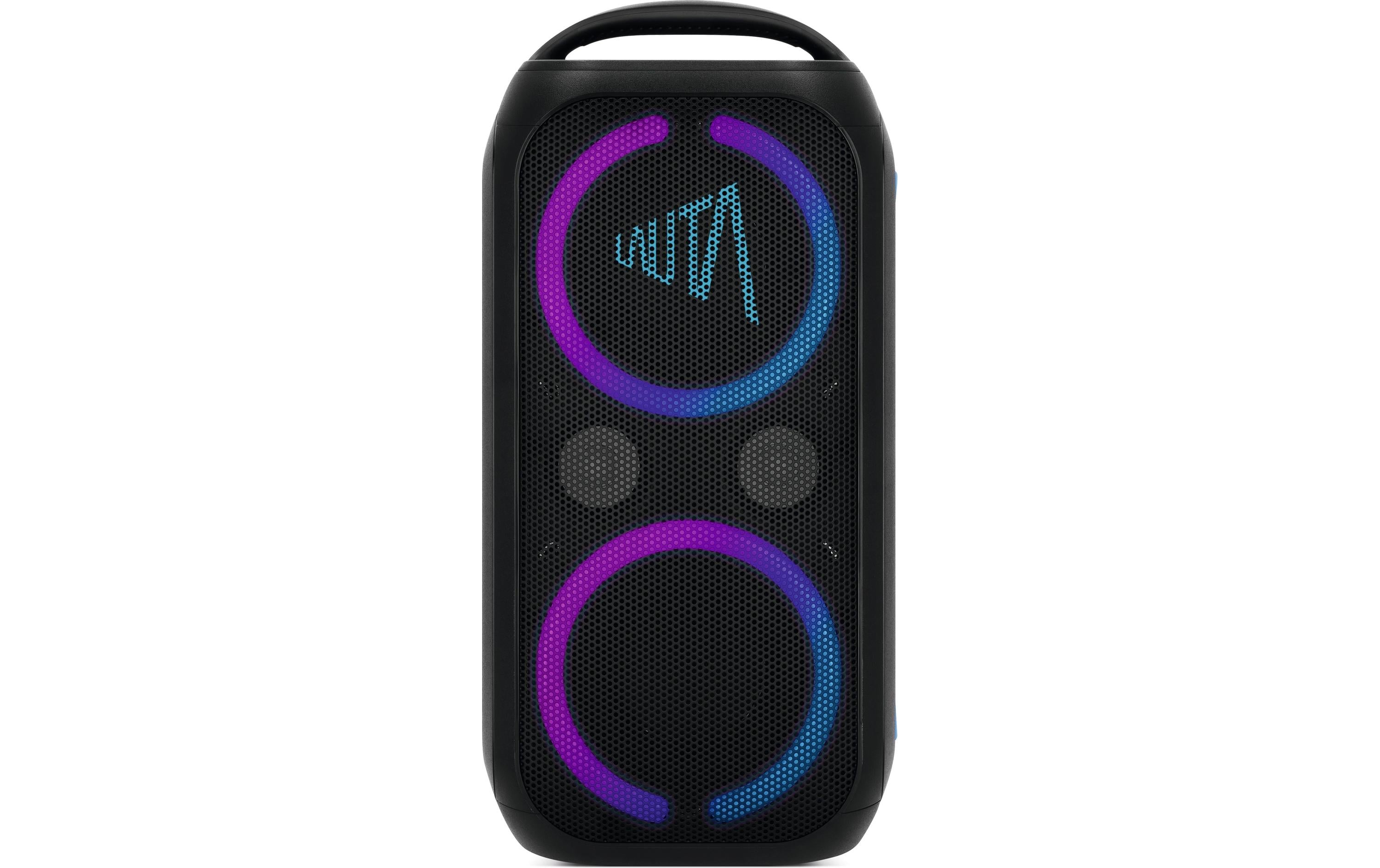 TechniSat Wummsbox BT-Speaker, schwarz bis 12h Akku, IPX4, Lightshow
