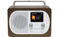Noxon Eiger, DAB+ Radio, Walnuss/Weiss DAB+, UKW, BT, Wecker