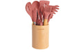Create Küchenutensilien-Set Terracotta / Silikon und Holz