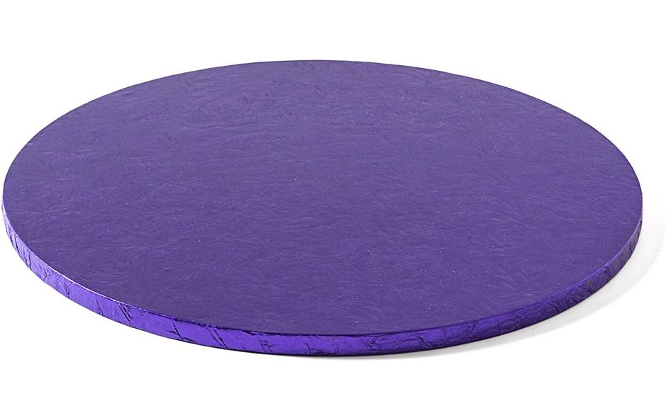 Decora Tortenplatte rund Violett Durchmesser 30 cm, 1.2 cm Dicke