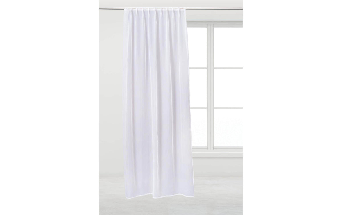 Casa LeonTagesvorhangVoile mit Gleitern &Faltenband,150x290cm,30°waschbar,Polyester