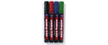 edding Permanentmarker E-330 E-4 assort. schwarz,rot, blau,grün
