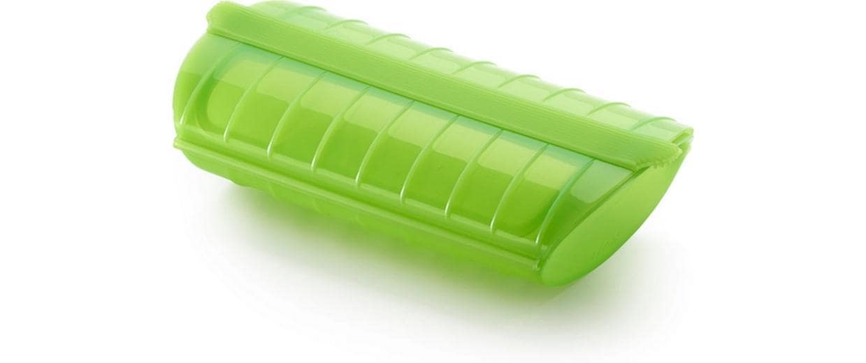 Lékué Mikrowellen-Dampfgarer mit Ablage 1-2 Portionen - Green