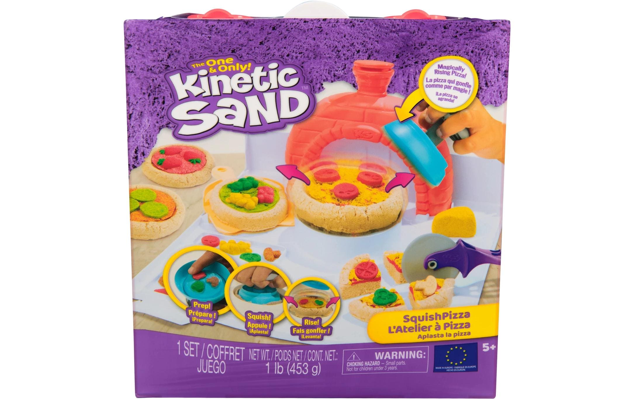 Kinetic Sand Squish Pizza Set 454g