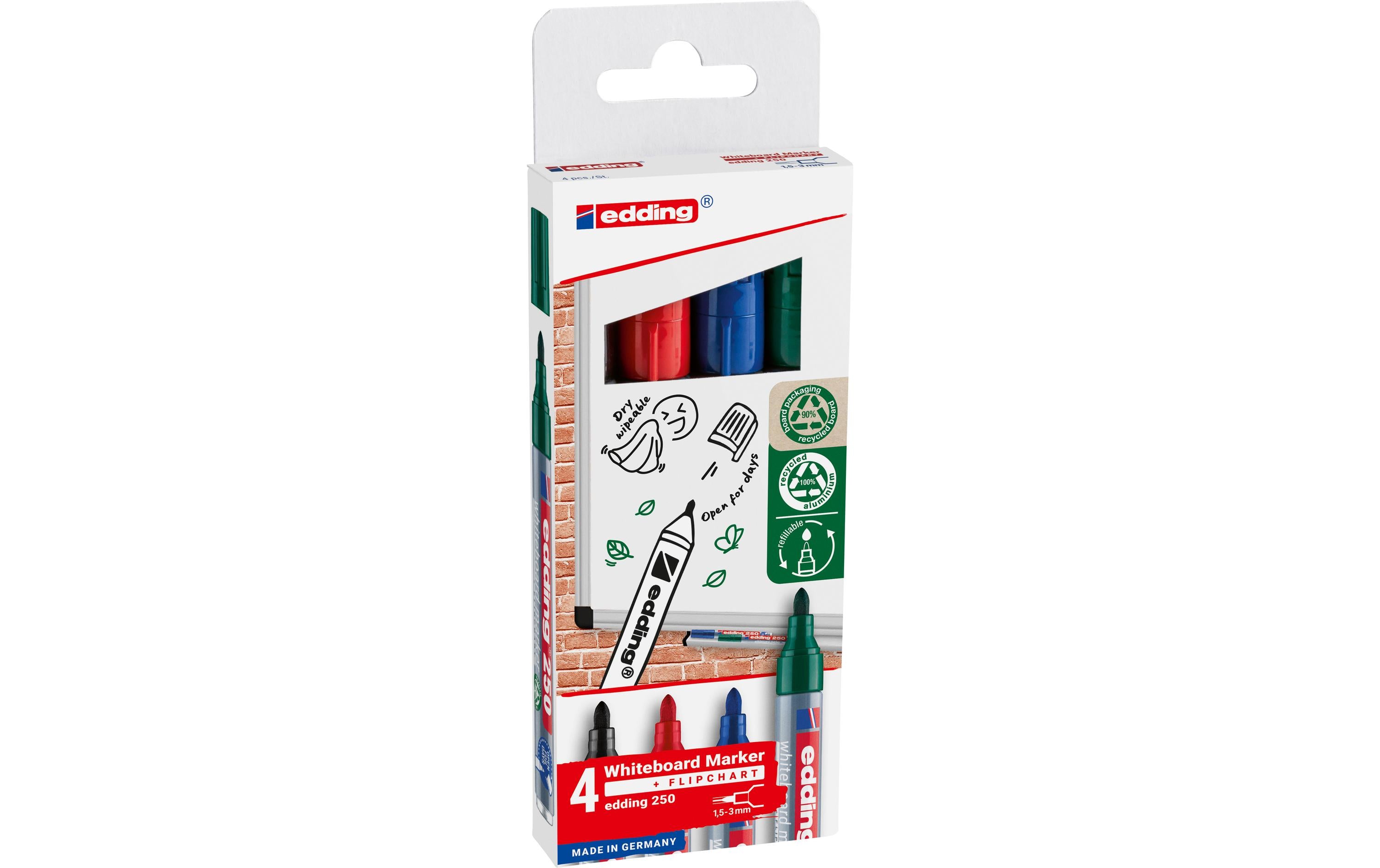 Edding Whiteboard Marker 250 4er Etui