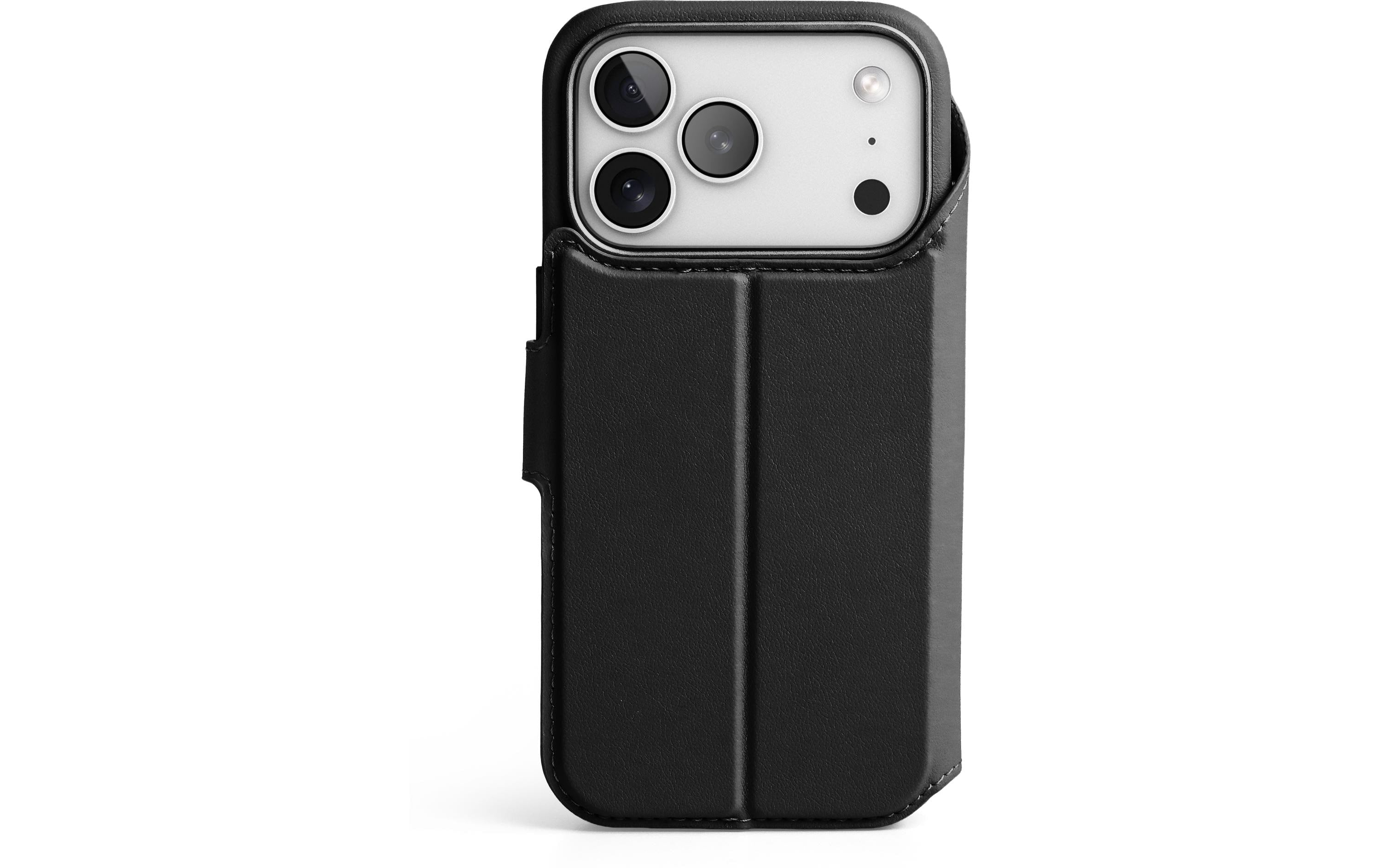 Vonmählen Vegan Leather Folio Black iPhone 17 Pro Max