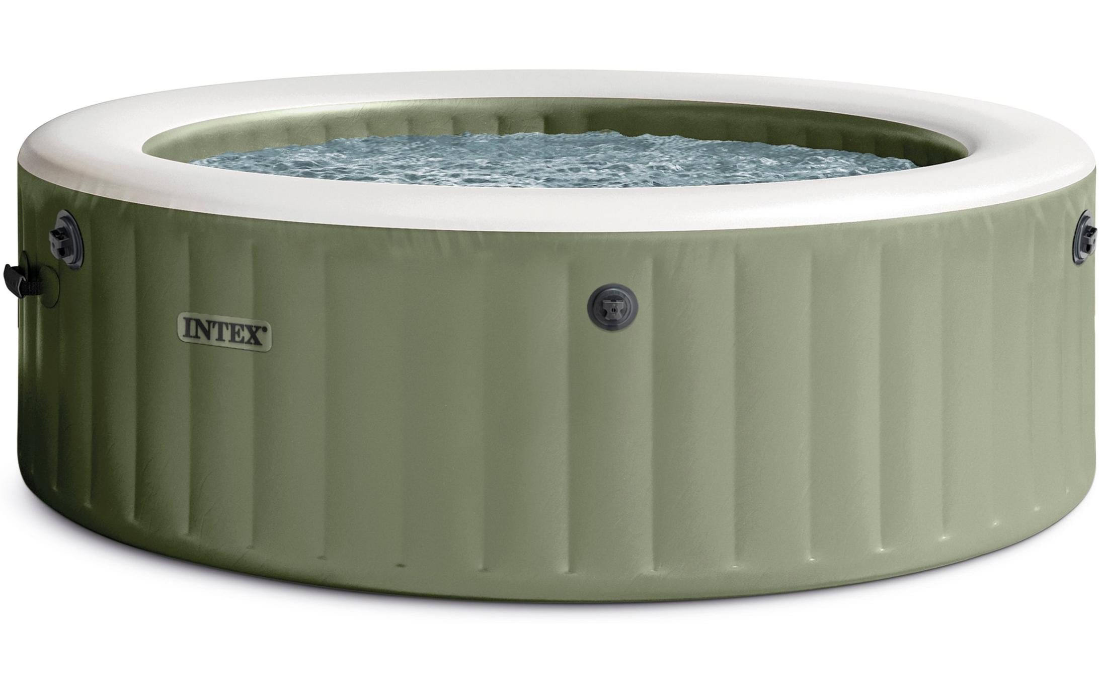 6-PERSON OLIVE GREEN ROUND BUBBLE SPA SET