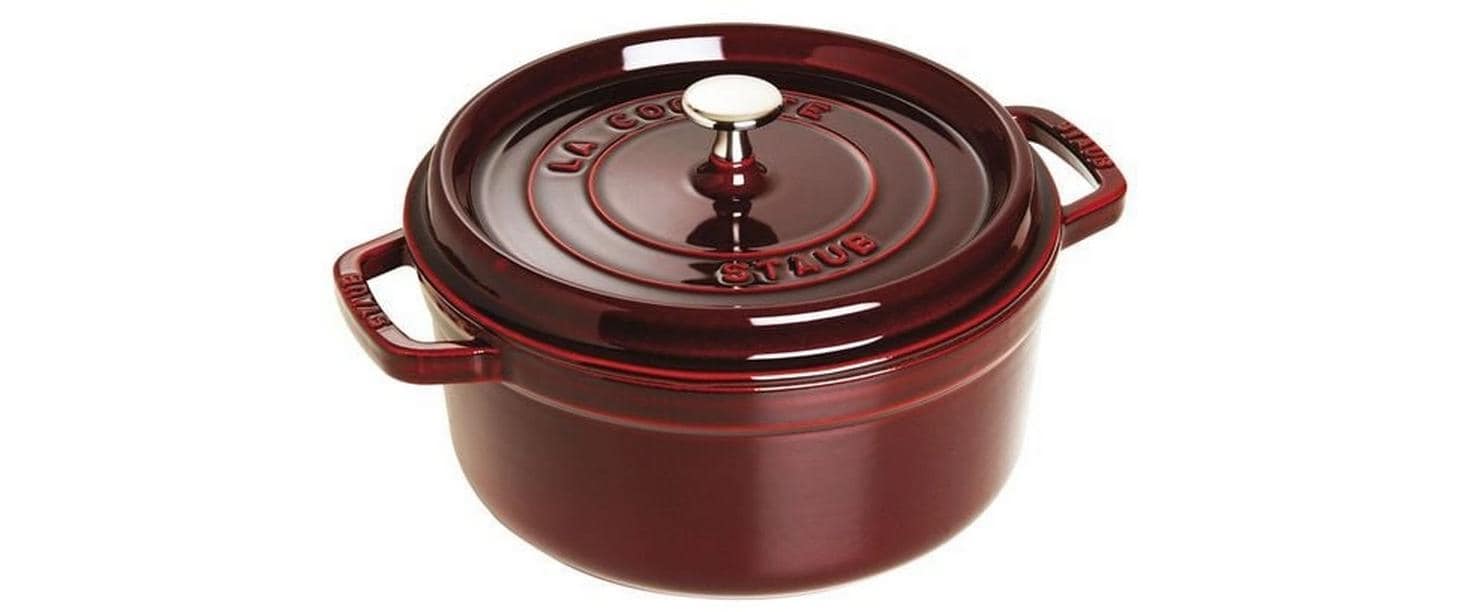 Staub Cocotte 26cm, rund, Grenadine-Rot, Gusseisen 5.25l