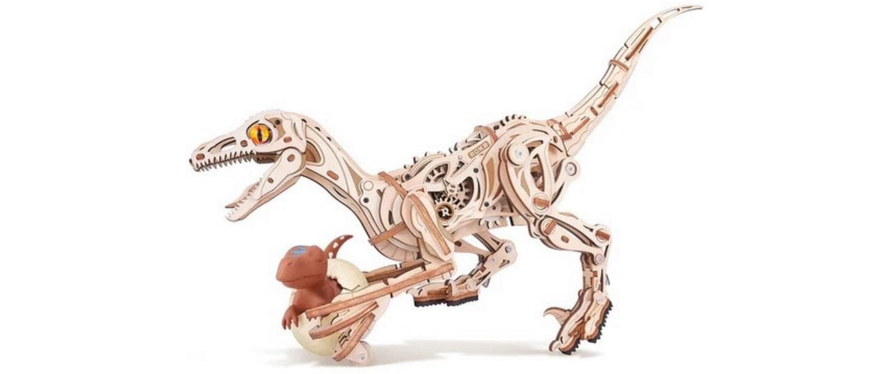 RoboTime Velociraptor Holzbausatz