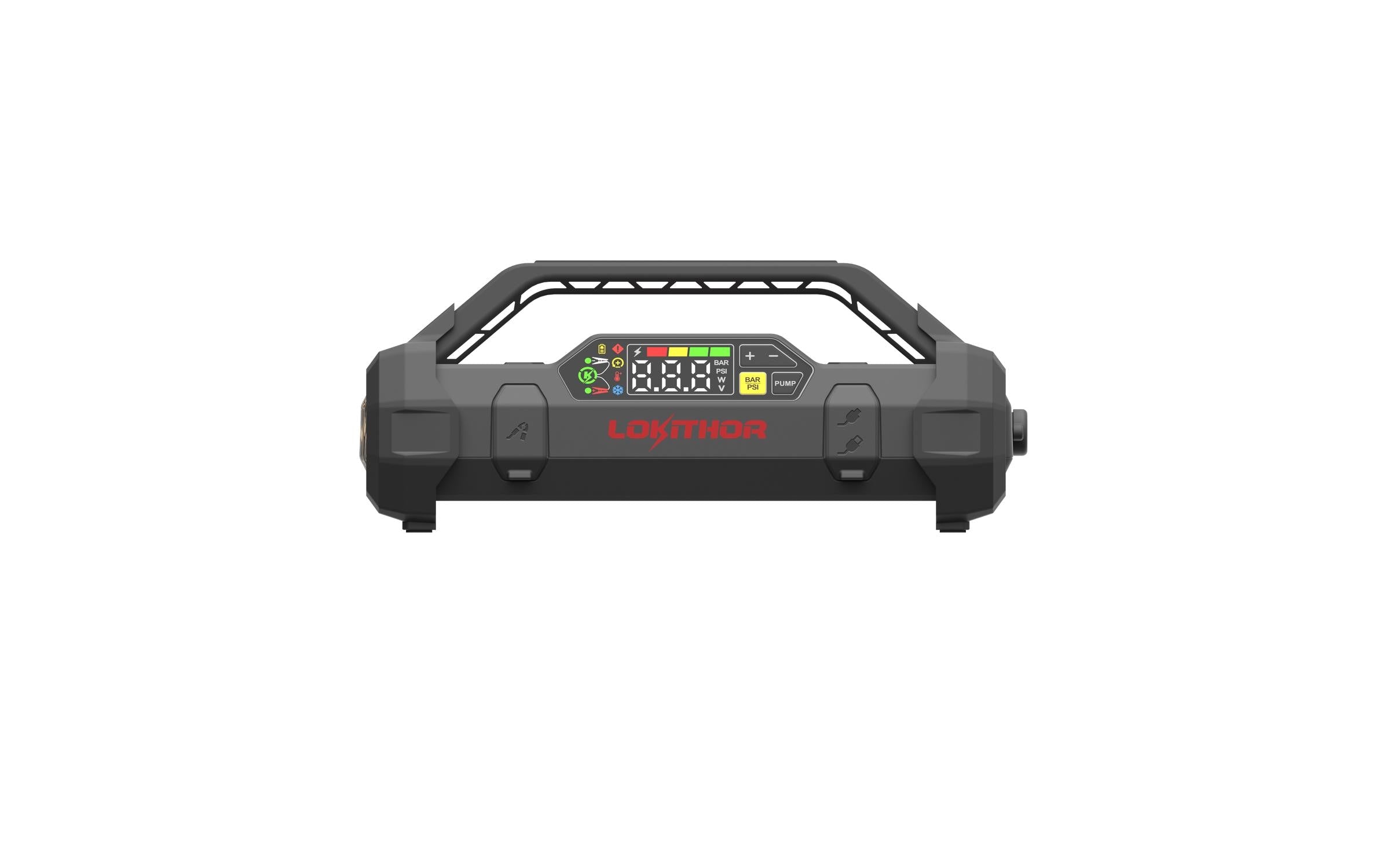 Lokithor 12V 74.37Wh 2500A LiPo Jump Starter With 150PSI Air Inflator