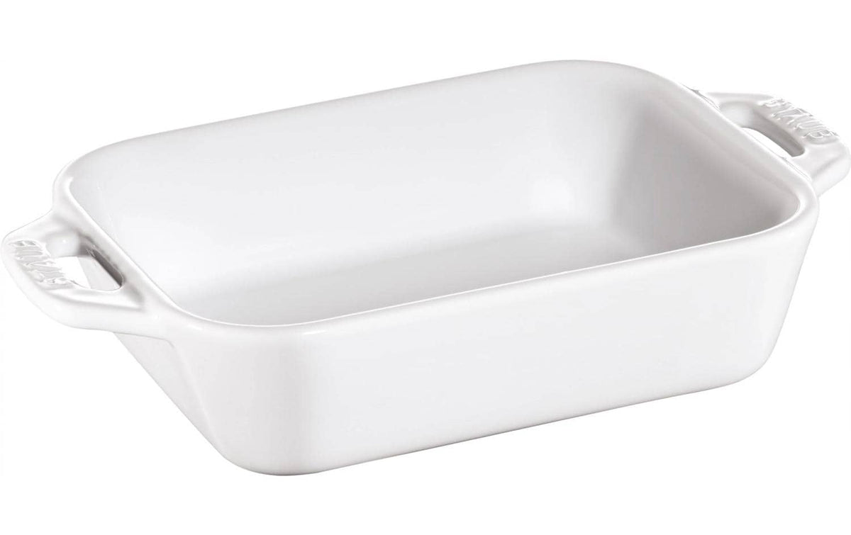 Staub, Auflaufform 34 x 24 cm, Weiss Weiss, Keramik